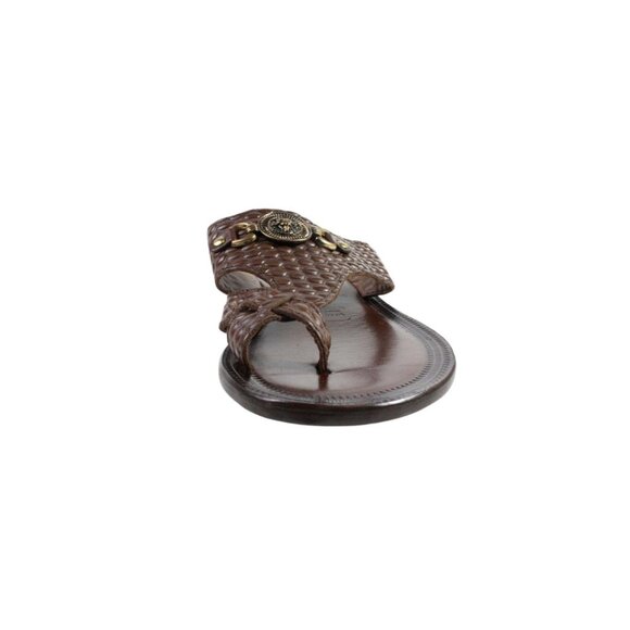 Dylan Italian Leather Brown Mens Sandals Shoes main image 6